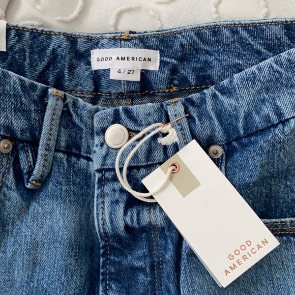 Good American Good '90s Icon Distressed Jean Size 4/27 NWT - Picture 9 of 12